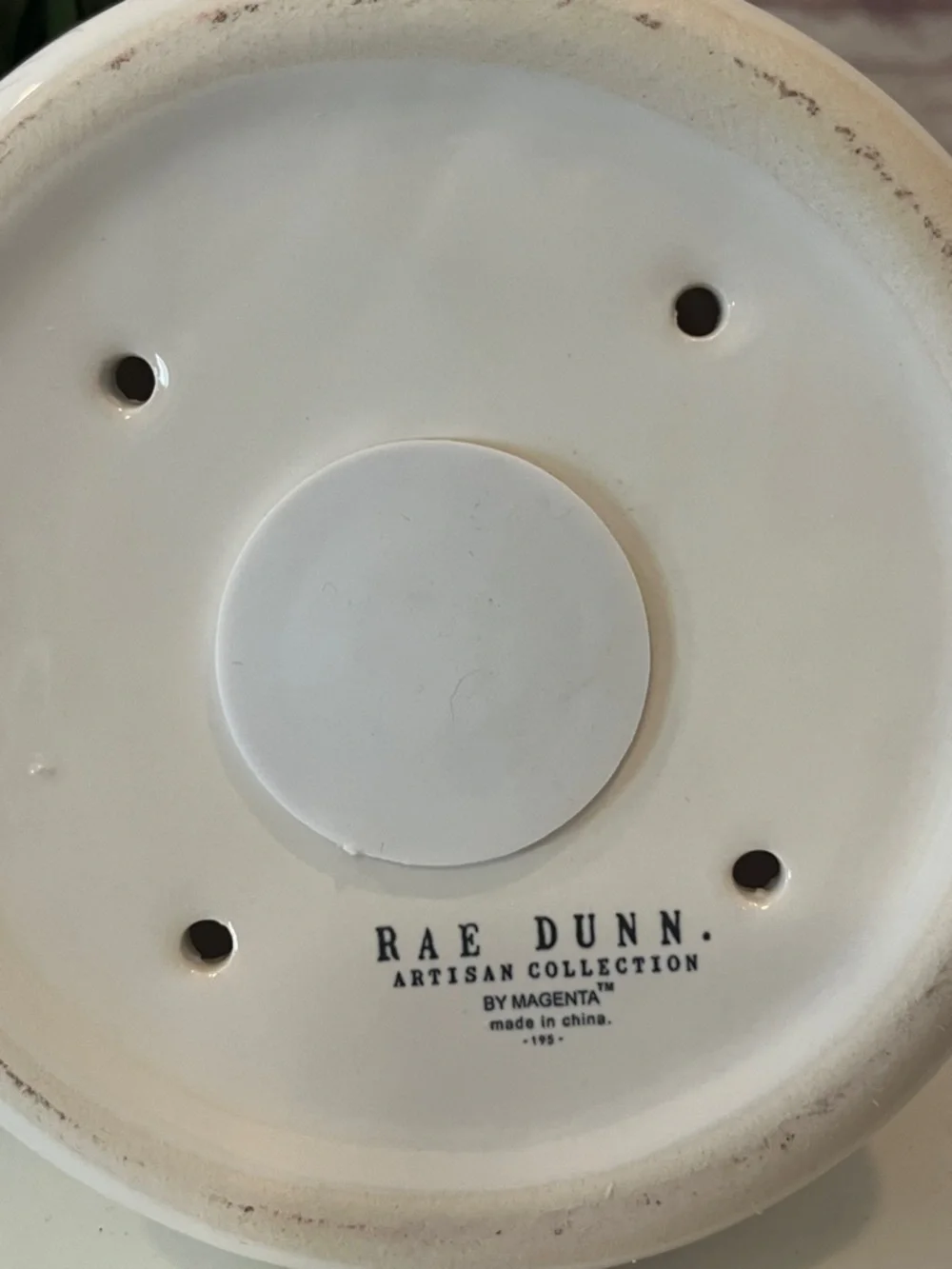 Rae Dunn “GROW”  with Navy Ribbon NWT - Picture 4 of 4